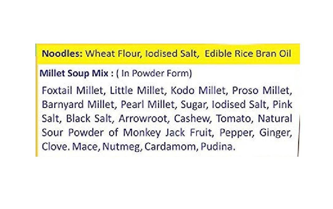 Hem's Millet Soupy Noodles    Pack  58 grams